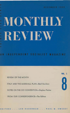 Monthly Review Vol. 01 (1949–1950), No. 08 (December 1949) Monthly Review Vol. 01 (1949–1950), No. 08 (December 1949)