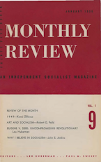 Monthly Review Vol. 01 (1949–1950), No. 09 (January 1950) Monthly Review Vol. 01 (1949–1950), No. 09 (January 1950)