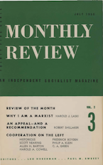 Monthly Review Vol. 02 (1950–1951), No. 03 (July-August 1950)