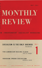 Monthly Review Vol. 03 (1951–1952), No. 01 (May 1951) Monthly Review Vol. 03 (1951–1952), No. 01 (May 1951)