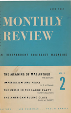 Monthly Review Vol. 03 (1951–1952), No. 02 (June 1951) Monthly Review Vol. 03 (1951–1952), No. 02 (June 1951)
