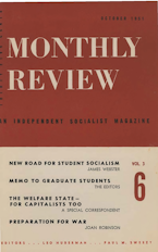 Monthly Review Vol. 03 (1951–1952), No. 06 (October 1951) Monthly Review Vol. 03 (1951–1952), No. 06 (October 1951)