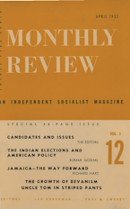 Monthly Review Vol. 03 (1951–1952), No. 12 (April 1952) Monthly Review Vol. 03 (1951–1952), No. 12 (April 1952)