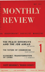 Monthly Review Vol. 05 (1953–1954), No. 01 (May 1953) Monthly Review Vol. 05 (1953–1954), No. 01 (May 1953)