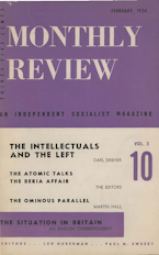 Monthly Review Vol. 05 (1953–1954), No. 10 (February 1954) Monthly Review Vol. 05 (1953–1954), No. 10 (February 1954)