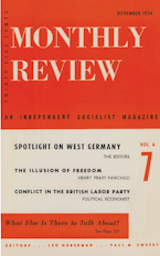 Monthly Review Vol. 06 (1954–1955), No. 07 (November 1954)