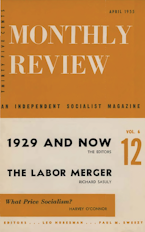 Monthly Review Vol. 06 (1954–1955), No. 12 (April 1955)