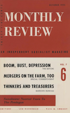 Monthly Review Vol. 07 (1955–1956), No. 06 (October 1955) Monthly Review Vol. 07 (1955–1956), No. 06 (October 1955)