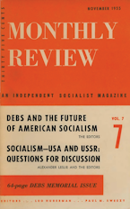 Monthly Review Vol. 07 (1955–1956), No. 07 (November 1955) Monthly Review Vol. 07 (1955–1956), No. 07 (November 1955)