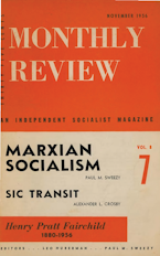 Monthly Review Vol. 08 (1956–1957), No. 07 (November 1956)