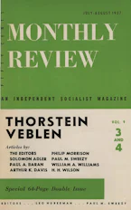 Cover of 'Monthly Review Vol. 09 (1957–1958), No. 3-4 (July-August 1957)' by Monthly Review 