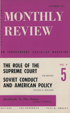 Monthly Review Vol. 09 (1957–1958), No. 05 (September 1957)
