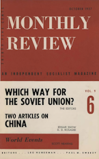 Monthly Review Vol. 09 (1957–1958), No. 06 (October 1957)