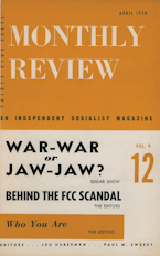 Monthly Review Vol. 09 (1957–1958), No. 12 (April 1958)