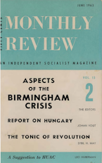 Monthly Review Vol. 15 (1963–1964), No. 02 (June 1963) Monthly Review Vol. 15 (1963–1964), No. 02 (June 1963)