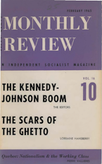 Monthly Review Vol. 16 (1964–1965), No. 10 (February 1965)