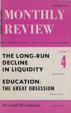 Monthly Review Vol. 22 (1970–1971), No. 04 (September 1970)