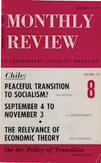 Monthly Review Vol. 22 (1970–1971), No. 08 (January 1971)