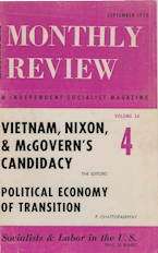 Monthly Review Vol. 24 (1972–1973), No. 04 (September 1972) Monthly Review Vol. 24 (1972–1973), No. 04 (September 1972)