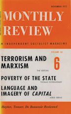 Monthly Review Vol. 24 (1972–1973), No. 06 (November 1972) Monthly Review Vol. 24 (1972–1973), No. 06 (November 1972)