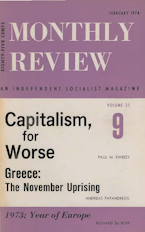 Monthly Review Vol. 25 (1973–1974), No. 09 (February 1974) Monthly Review Vol. 25 (1973–1974), No. 09 (February 1974)