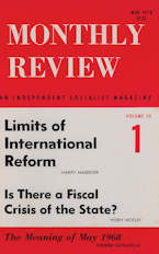 Monthly Review Vol. 30 (1978–1979), No. 01 (May 1978) Monthly Review Vol. 30 (1978–1979), No. 01 (May 1978)