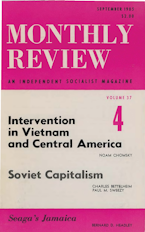 Monthly Review Vol. 37 (1985–1986), No. 04 (September 1985) Monthly Review Vol. 37 (1985–1986), No. 04 (September 1985)