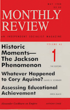 Monthly Review Vol. 40 (1988–1989), No. 01 (May 1988) Monthly Review Vol. 40 (1988–1989), No. 01 (May 1988)