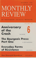 Monthly Review Vol. 40 (1988–1989), No. 06 (November 1988) Monthly Review Vol. 40 (1988–1989), No. 06 (November 1988)