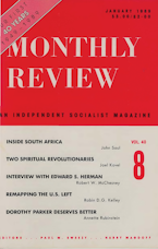 Monthly Review Vol. 40 (1988–1989), No. 08 (January 1989) Monthly Review Vol. 40 (1988–1989), No. 08 (January 1989)