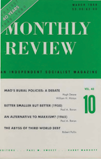 Monthly Review Vol. 40 (1988–1989), No. 10 (March 1989) Monthly Review Vol. 40 (1988–1989), No. 10 (March 1989)