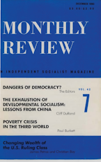 Monthly Review Vol. 42 (1990–1991), No. 07 (December 1990) Monthly Review Vol. 42 (1990–1991), No. 07 (December 1990)