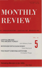 Monthly Review Vol. 43 (1991–1992), No. 05 (October 1991)