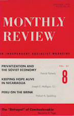 Monthly Review Vol. 43 (1991–1992), No. 08 (January 1992)