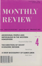 Monthly Review Vol. 44 (1992–1993), No. 04 (September 1992)