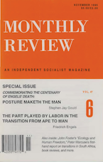 Monthly Review Vol. 47 (1995–1996), No. 06 (November 1995) Monthly Review Vol. 47 (1995–1996), No. 06 (November 1995)