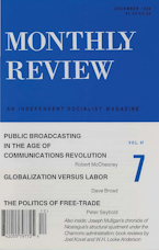 Monthly Review Vol. 47 (1995–1996), No. 07 (December 1995) Monthly Review Vol. 47 (1995–1996), No. 07 (December 1995)