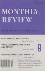 Monthly Review Vol. 47 (1995–1996), No. 09 (February 1996) Monthly Review Vol. 47 (1995–1996), No. 09 (February 1996)
