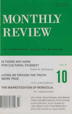 Monthly Review Vol. 47 (1995–1996), No. 10 (March 1996) Monthly Review Vol. 47 (1995–1996), No. 10 (March 1996)