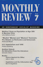 Monthly Review Vol. 50 (1998–1999), No. 07 (December 1998) Monthly Review Vol. 50 (1998–1999), No. 07 (December 1998)