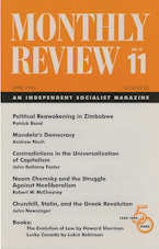 Monthly Review Vol. 50 (1998–1999), No. 11 (April 1999) Monthly Review Vol. 50 (1998–1999), No. 11 (April 1999)