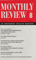 Monthly Review Vol. 51 (1999–2000), No. 08 (January 2000)
