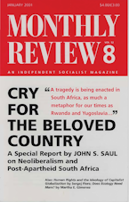 Monthly Review Vol. 52 (2000–2001), No. 08 (January 2001)