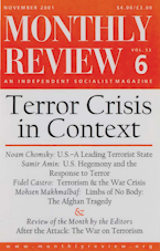 Monthly Review Vol. 53 (2001–2002), No. 06 (November 2001) Monthly Review Vol. 53 (2001–2002), No. 06 (November 2001)