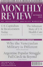 Monthly Review Vol. 55 (2003–2004), No. 04 (September 2003)