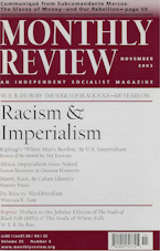 Monthly Review Vol. 55 (2003–2004), No. 06 (November 2003)