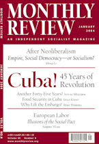 Monthly Review Vol. 55 (2003–2004), No. 08 (January 2004)