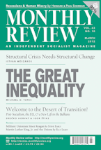 Monthly Review Vol. 63 (2011–2012), No. 10 (March 2012) Monthly Review Vol. 63 (2011–2012), No. 10 (March 2012)