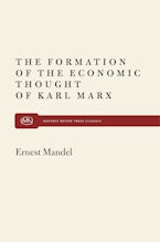Formation of Econ Thought of Karl Marx