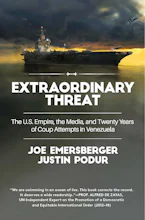 Cover of 'Extraordinary Threat' by Justin Podur and Joe Emersberger 